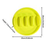 Maxbell Taco Holder Plates for Soft and Hard Tacos for Kitchen Family Dinner Parties yellow