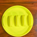 Maxbell Taco Holder Plates for Soft and Hard Tacos for Kitchen Family Dinner Parties yellow