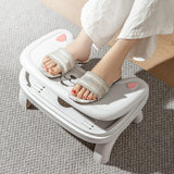 Maxbell Bathroom Toilet Stool Adjustable Under Desk Foot Rest for Home Office Indoor White