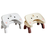 Maxbell Bathroom Toilet Stool Adjustable Under Desk Foot Rest for Home Office Indoor White