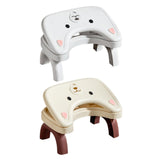 Maxbell Bathroom Toilet Stool Adjustable Under Desk Foot Rest for Home Office Indoor White
