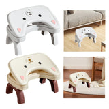 Maxbell Bathroom Toilet Stool Adjustable Under Desk Foot Rest for Home Office Indoor White