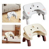 Maxbell Bathroom Toilet Stool Adjustable Under Desk Foot Rest for Home Office Indoor White