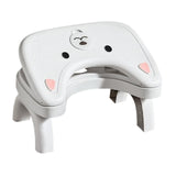 Maxbell Bathroom Toilet Stool Adjustable Under Desk Foot Rest for Home Office Indoor White