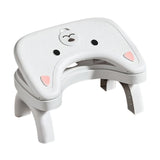 Maxbell Bathroom Toilet Stool Adjustable Under Desk Foot Rest for Home Office Indoor White