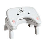 Maxbell Bathroom Toilet Stool Adjustable Under Desk Foot Rest for Home Office Indoor White