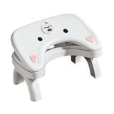 Maxbell Bathroom Toilet Stool Adjustable Under Desk Foot Rest for Home Office Indoor White