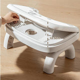 Maxbell Bathroom Toilet Stool Adjustable Under Desk Foot Rest for Home Office Indoor White