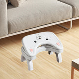 Maxbell Bathroom Toilet Stool Adjustable Under Desk Foot Rest for Home Office Indoor White