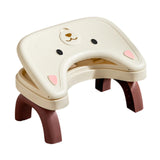 Maxbell Bathroom Toilet Stool Adjustable Under Desk Foot Rest for Home Office Indoor Beige