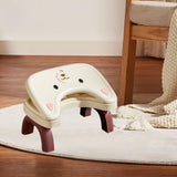 Maxbell Bathroom Toilet Stool Adjustable Under Desk Foot Rest for Home Office Indoor Beige