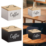 Maxbell Coffee Pod Holder with Lid Versatile Capsule Holder for Counter Kitchen Desk White