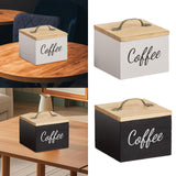Maxbell Coffee Pod Holder with Lid Versatile Capsule Holder for Counter Kitchen Desk White