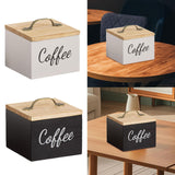 Maxbell Coffee Pod Holder with Lid Versatile Capsule Holder for Counter Kitchen Desk White