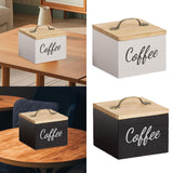 Maxbell Coffee Pod Holder with Lid Versatile Capsule Holder for Counter Kitchen Desk White