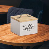 Maxbell Coffee Pod Holder with Lid Versatile Capsule Holder for Counter Kitchen Desk White