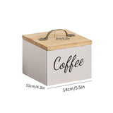 Maxbell Coffee Pod Holder with Lid Versatile Capsule Holder for Counter Kitchen Desk White