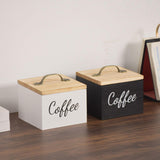 Maxbell Coffee Pod Holder with Lid Versatile Capsule Holder for Counter Kitchen Desk White