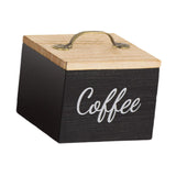 Maxbell Coffee Pod Holder with Lid Versatile Capsule Holder for Counter Kitchen Desk Black