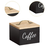Maxbell Coffee Pod Holder with Lid Versatile Capsule Holder for Counter Kitchen Desk Black