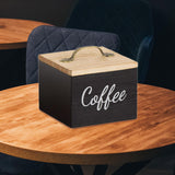 Maxbell Coffee Pod Holder with Lid Versatile Capsule Holder for Counter Kitchen Desk Black