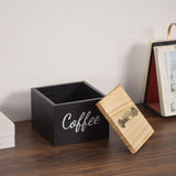 Maxbell Coffee Pod Holder with Lid Versatile Capsule Holder for Counter Kitchen Desk Black