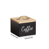 Maxbell Coffee Pod Holder with Lid Versatile Capsule Holder for Counter Kitchen Desk Black