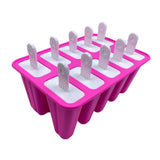 Maxbell 10 Cavity Silicone Popsicles Maker Premium Versatile Easy to Use with Sticks