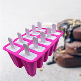 Maxbell 10 Cavity Silicone Popsicles Maker Premium Versatile Easy to Use with Sticks