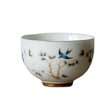 Maxbell Chinese Kung Fu Tea Cup Ceramic for Outdoor Indoor Compact Home Office Gifts 85ml