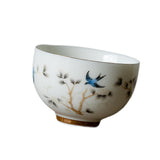 Maxbell Chinese Kung Fu Tea Cup Ceramic for Outdoor Indoor Compact Home Office Gifts 85ml