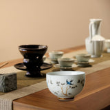 Maxbell Chinese Kung Fu Tea Cup Ceramic for Outdoor Indoor Compact Home Office Gifts 85ml