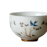 Maxbell Chinese Kung Fu Tea Cup Ceramic for Outdoor Indoor Compact Home Office Gifts 85ml