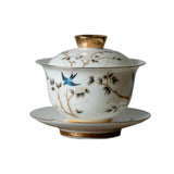 Maxbell Chinese Kung Fu Tea Cup Ceramic for Outdoor Indoor Compact Home Office Gifts 190ml