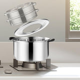 Maxbell Steaming Ring for Steamers for Dim Sum Dumpling over Stockpots Circular Rack