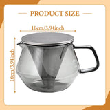 Maxbell Coffee Pot Heat Resistant Portable Coffee Sharing Pot for Cafe Travel Office 500ml