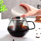 Maxbell Coffee Pot Heat Resistant Portable Coffee Sharing Pot for Cafe Travel Office 800ml