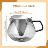 Maxbell Coffee Pot Heat Resistant Portable Coffee Sharing Pot for Cafe Travel Office 800ml