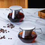 Maxbell Coffee Pot Heat Resistant Portable Coffee Sharing Pot for Cafe Travel Office 800ml