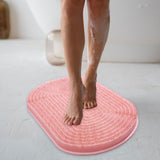 Maxbell Shower Foot Scrubber Mat Multifunctional with Non Slip Suction Cups Silicone