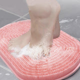 Maxbell Shower Foot Scrubber Mat Multifunctional with Non Slip Suction Cups Silicone