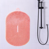 Maxbell Shower Foot Scrubber Mat Multifunctional with Non Slip Suction Cups Silicone