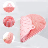 Maxbell Shower Foot Scrubber Mat Multifunctional with Non Slip Suction Cups Silicone