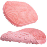 Maxbell Shower Foot Scrubber Mat Multifunctional with Non Slip Suction Cups Silicone