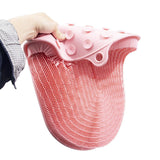 Maxbell Shower Foot Scrubber Mat Multifunctional with Non Slip Suction Cups Silicone