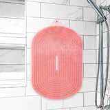 Maxbell Shower Foot Scrubber Mat Multifunctional with Non Slip Suction Cups Silicone