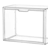 Maxbell Storage Bin Transparent Organizer for Entryway Collectibles Figures