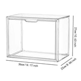 Maxbell Storage Bin Transparent Organizer for Entryway Collectibles Figures