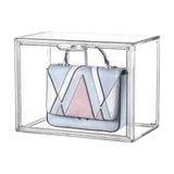 Maxbell Storage Bin Transparent Organizer for Entryway Collectibles Figures