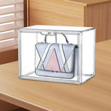Maxbell Storage Bin Transparent Organizer for Entryway Collectibles Figures